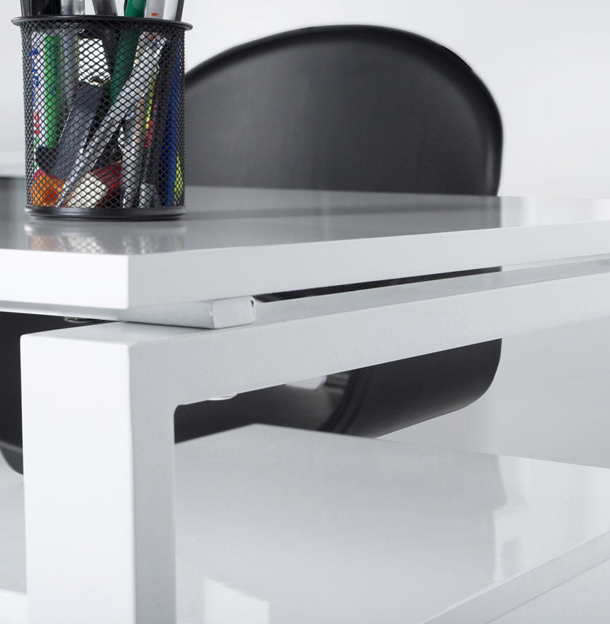 Bureau KUVO - wit - hout