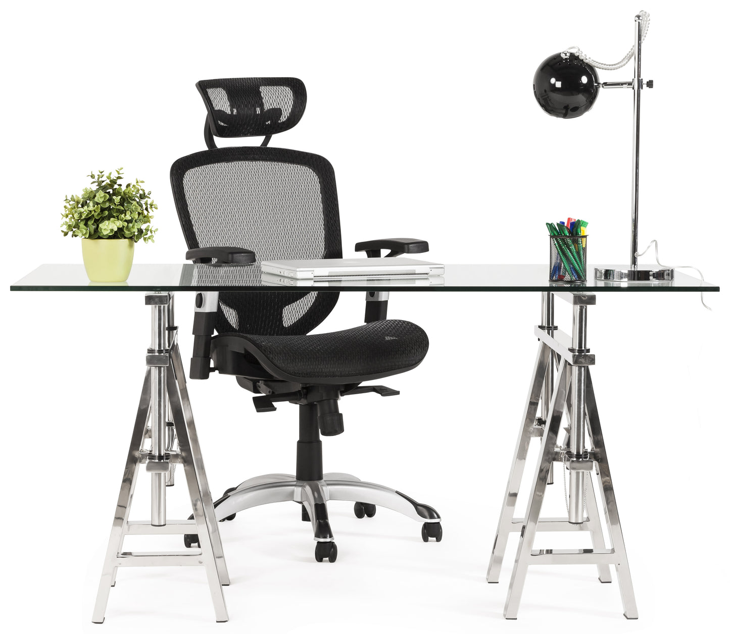 Bureau - transparant - glas