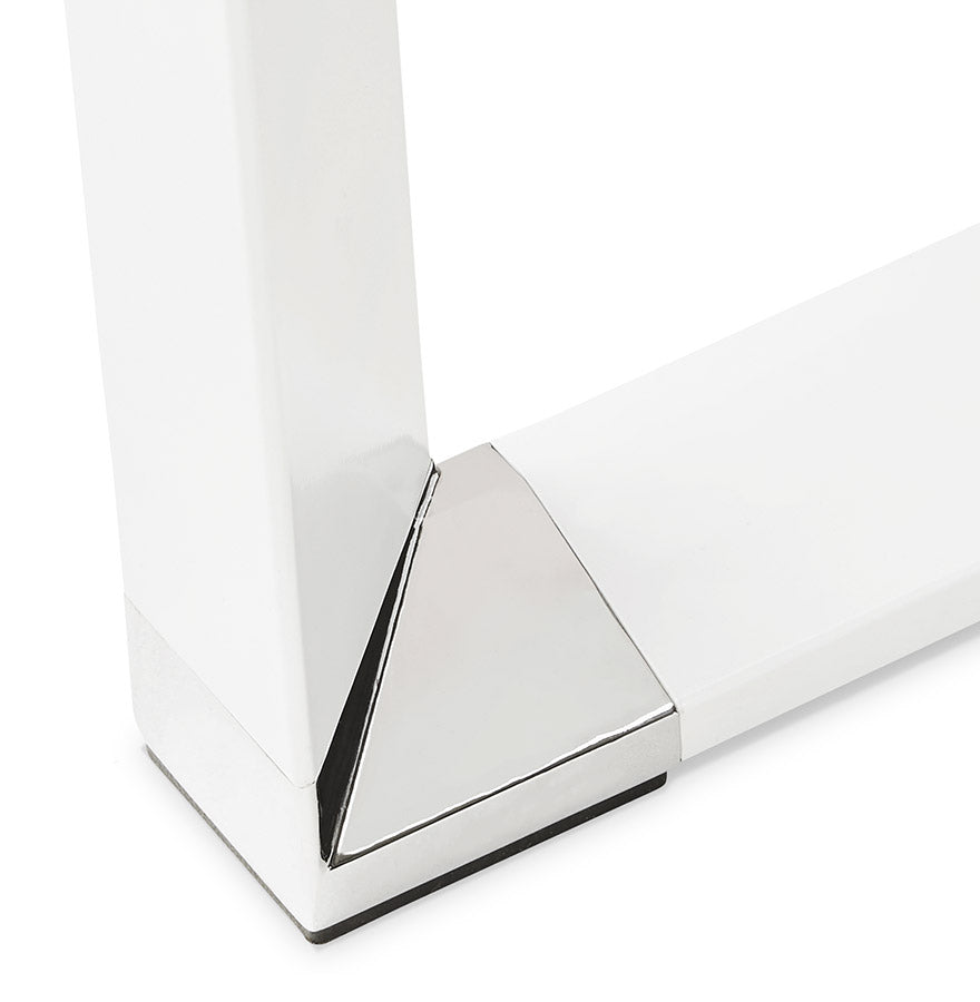 Bureau WARNER - wit - glas