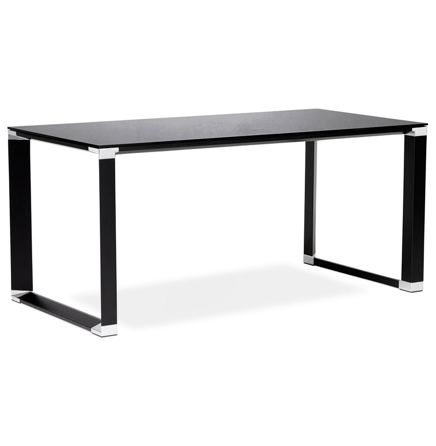 Bureau WARNER - zwart - glas