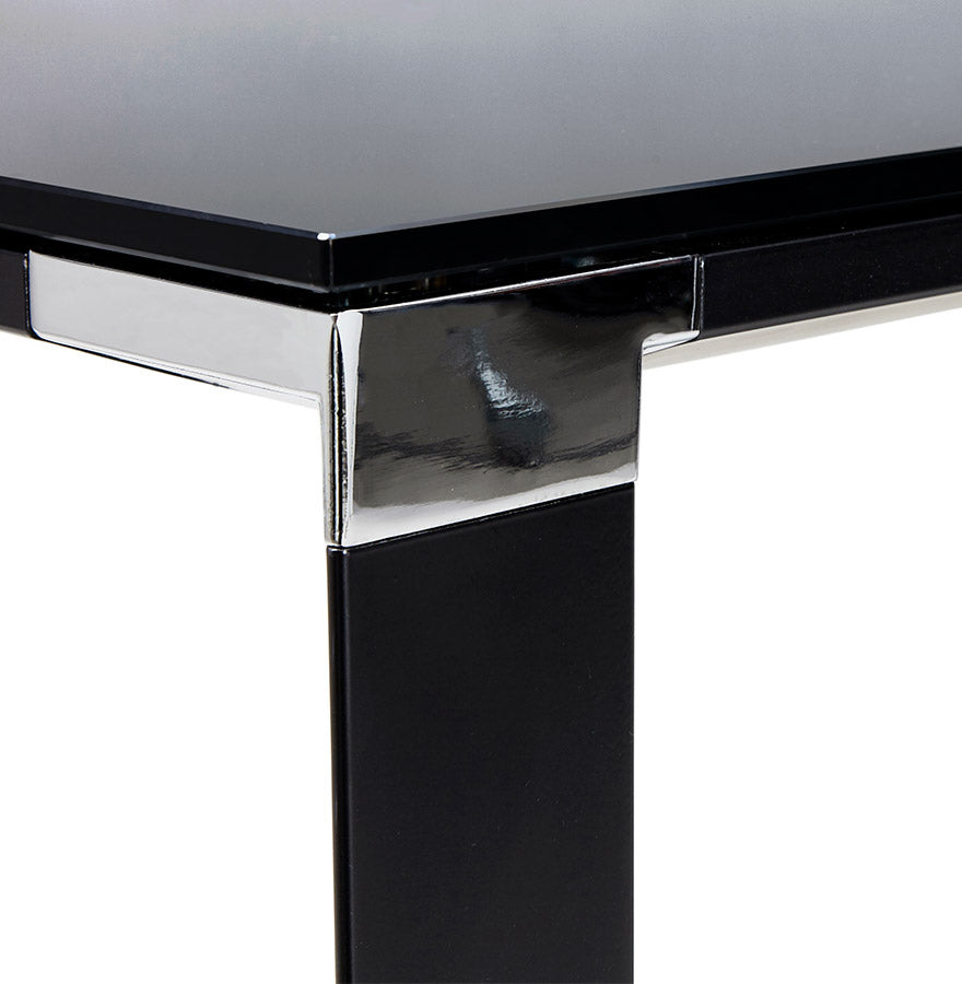 Bureau WARNER - zwart - glas