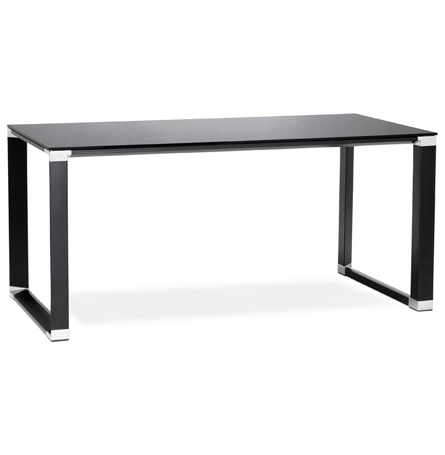 Bureau WARNER - zwart - glas
