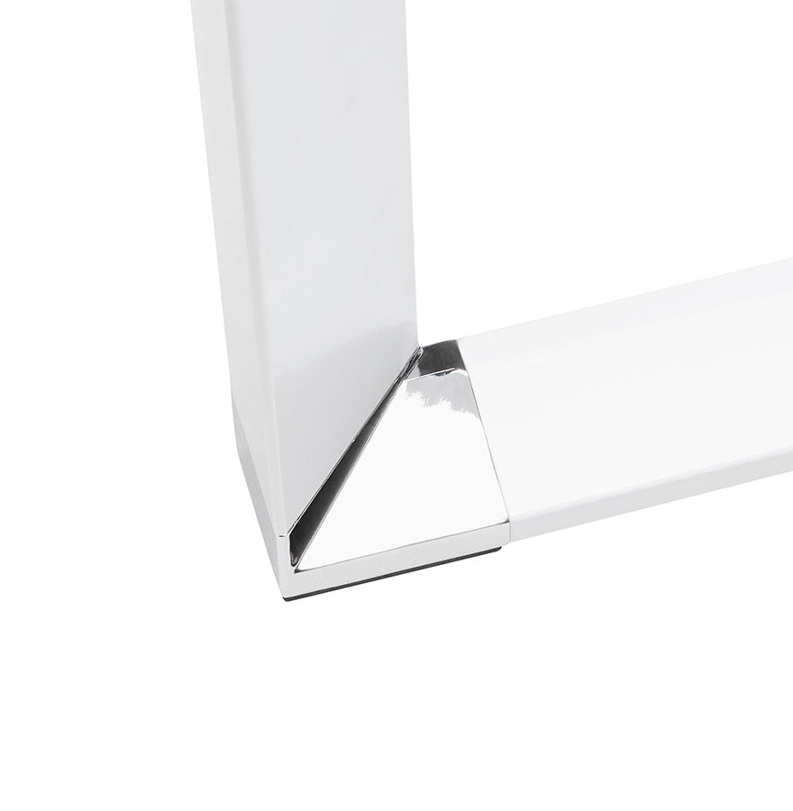Bureau WARNER - wit - glas