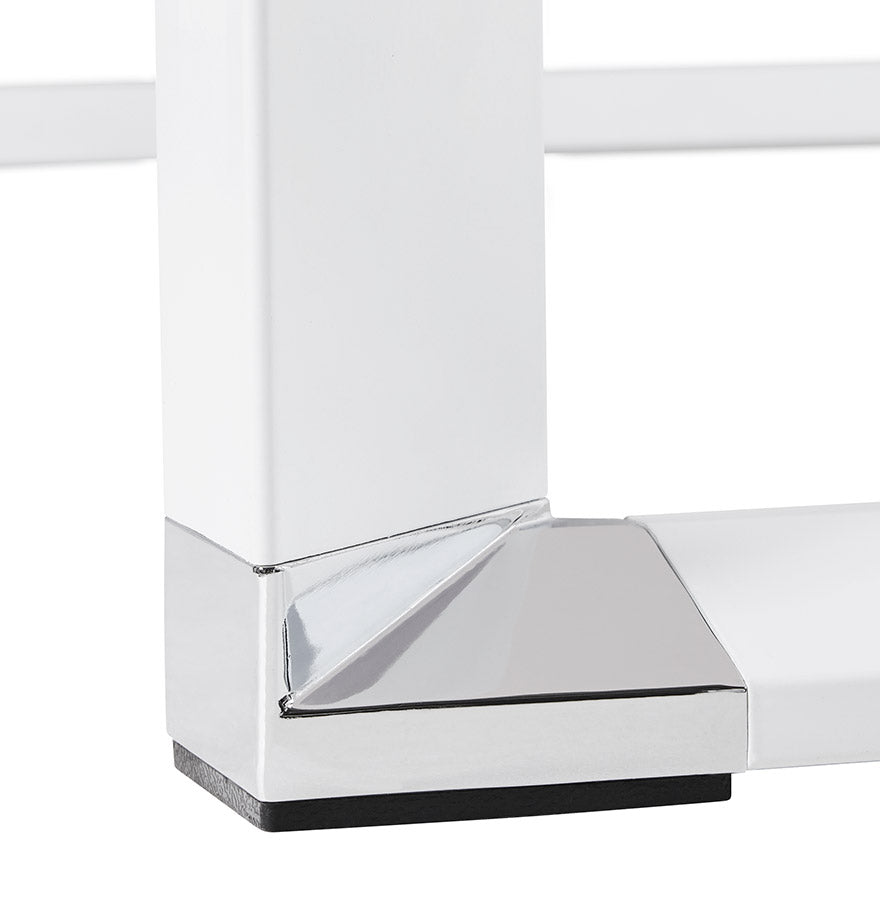 Bureau WARNER - wit - glas