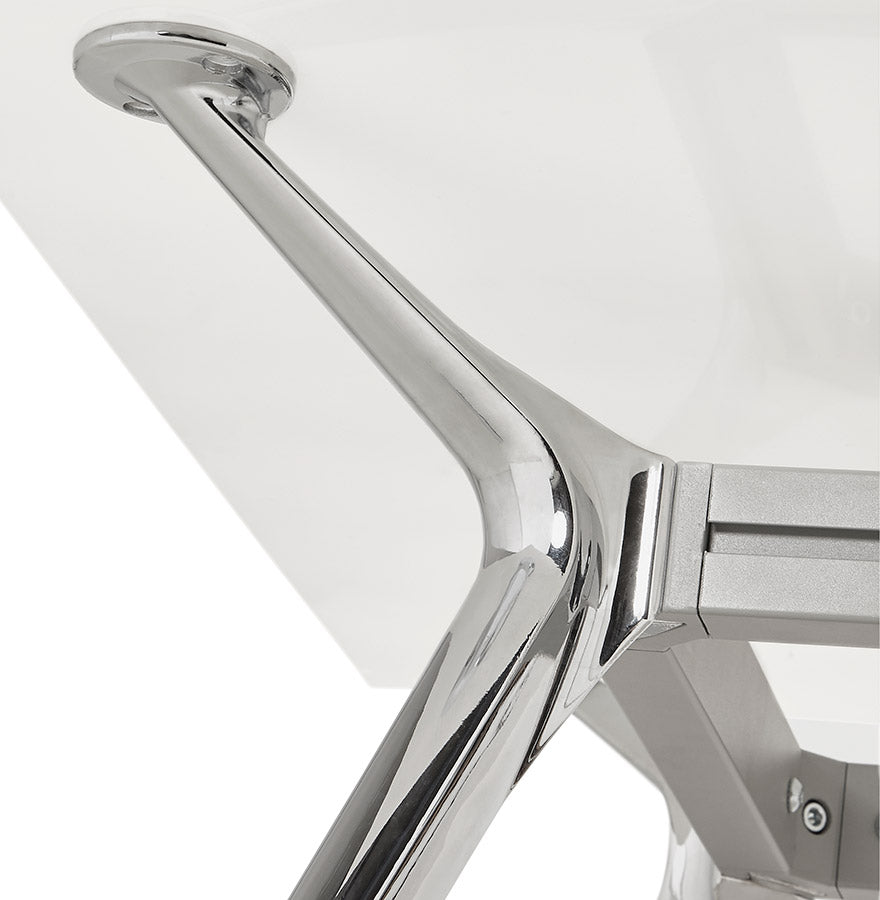 Bureau KRUSH - wit - glas