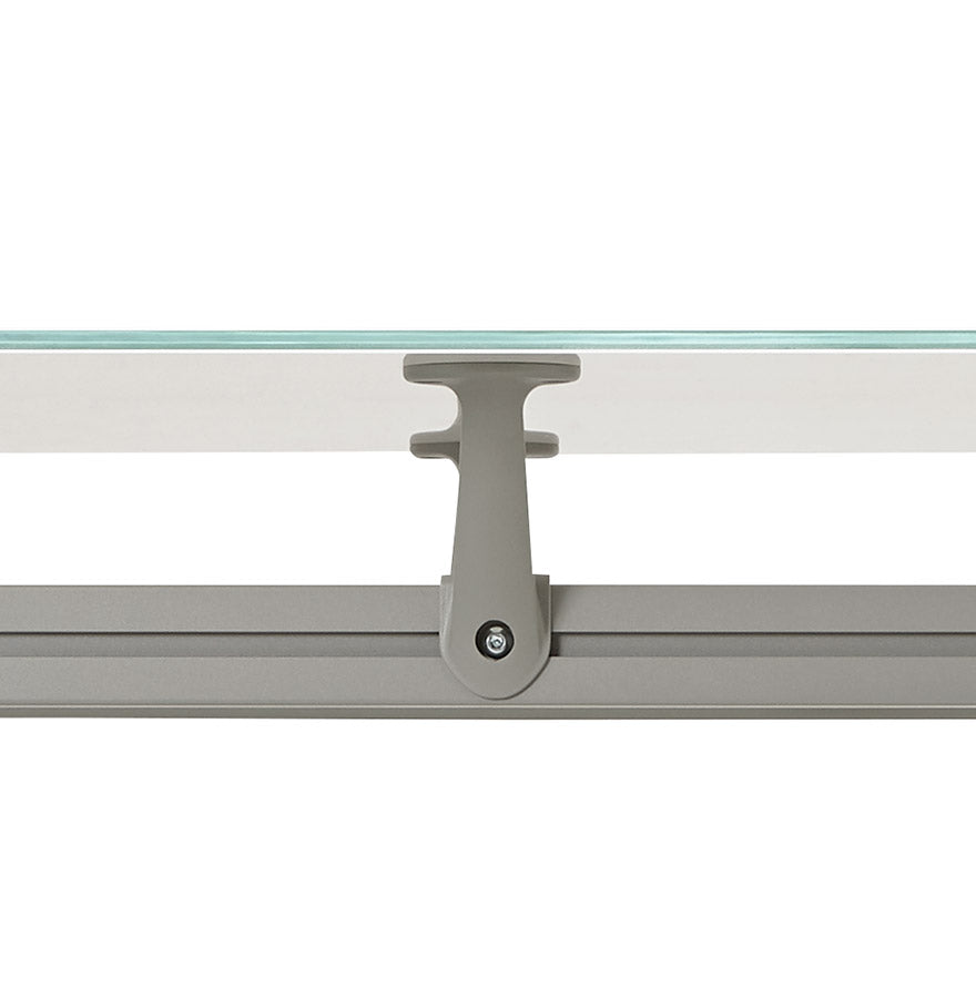 Bureau KRUSH - wit - glas