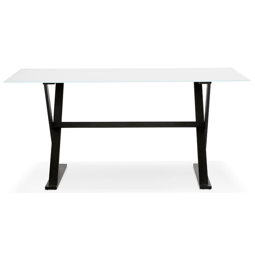 Bureau MAUD - wit - glas