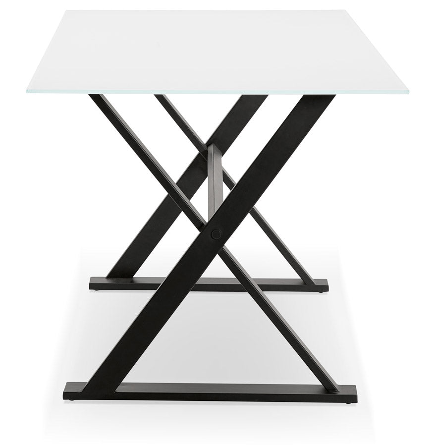 Bureau MAUD - wit - glas