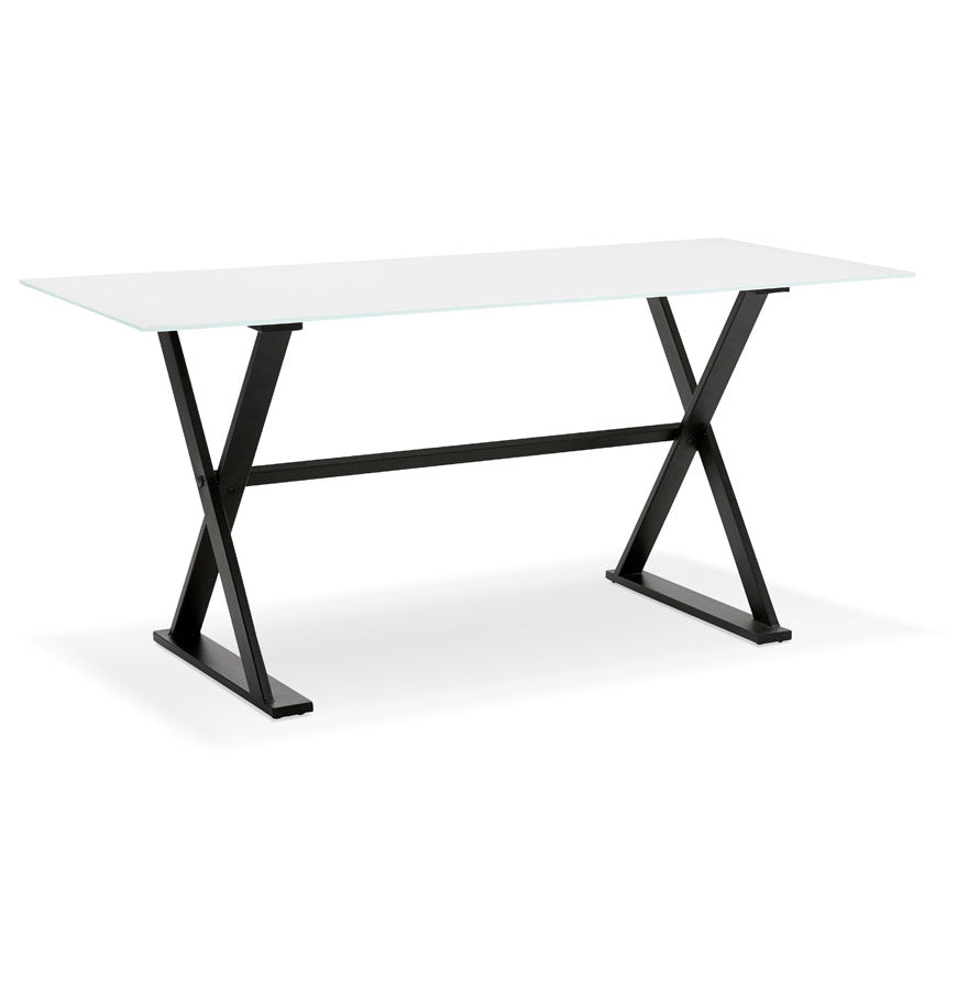 Bureau MAUD - wit - glas