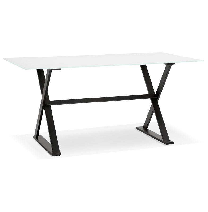 Bureau MAUD - wit - glas