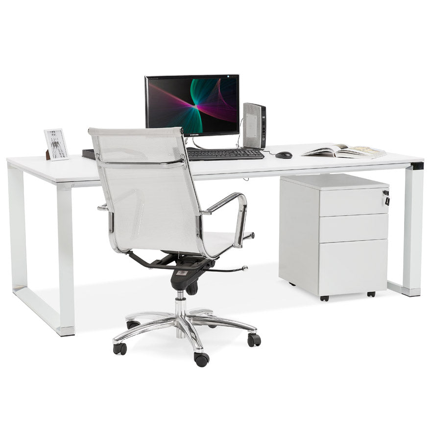 Bureau WARNER - wit - hout