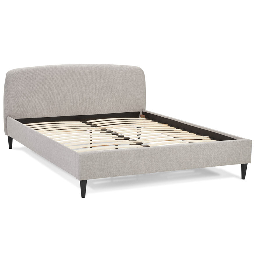 2 persoons bed DROME - lichtgrijs - stof