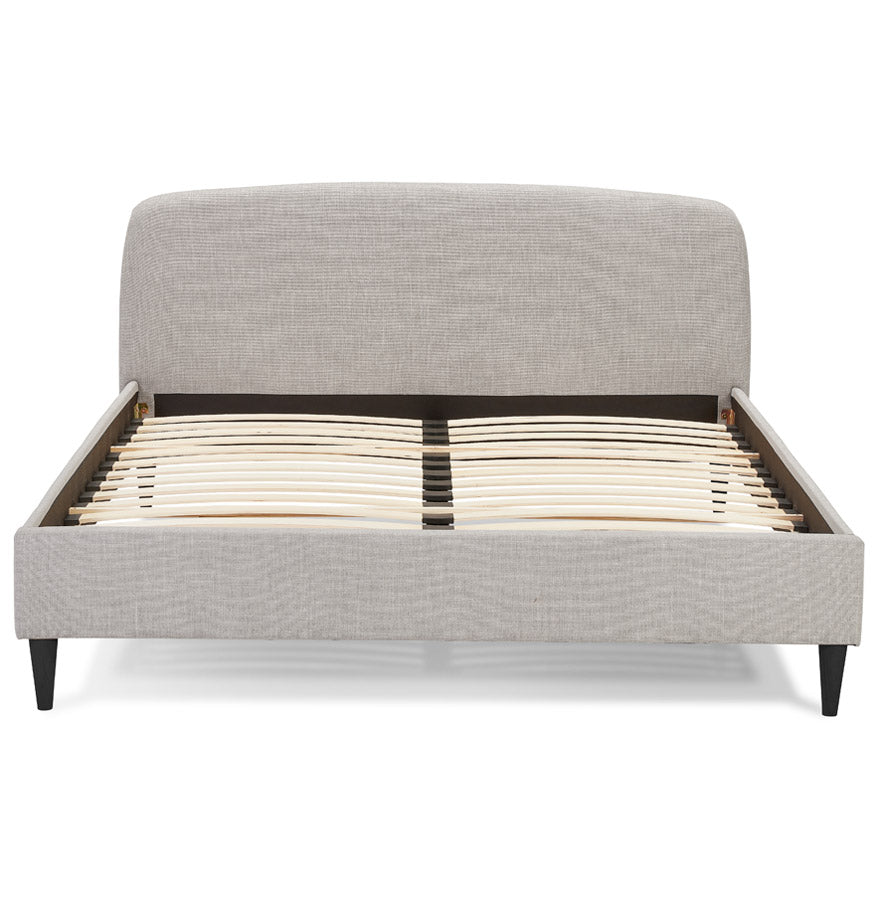 2 persoons bed DROME - lichtgrijs - stof