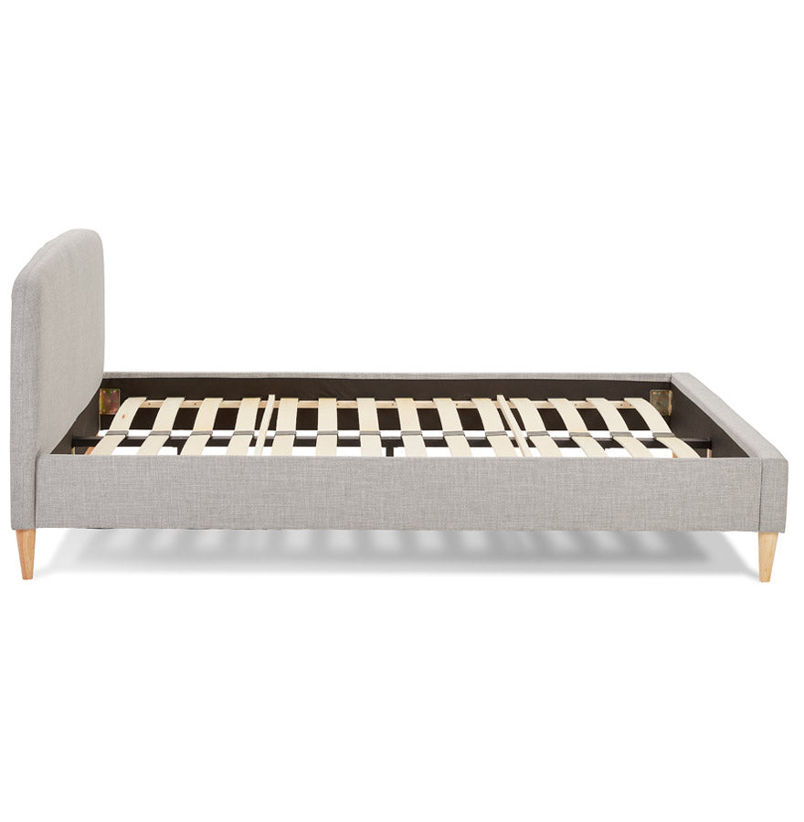 2 persoons bed DROME - lichtgrijs - stof