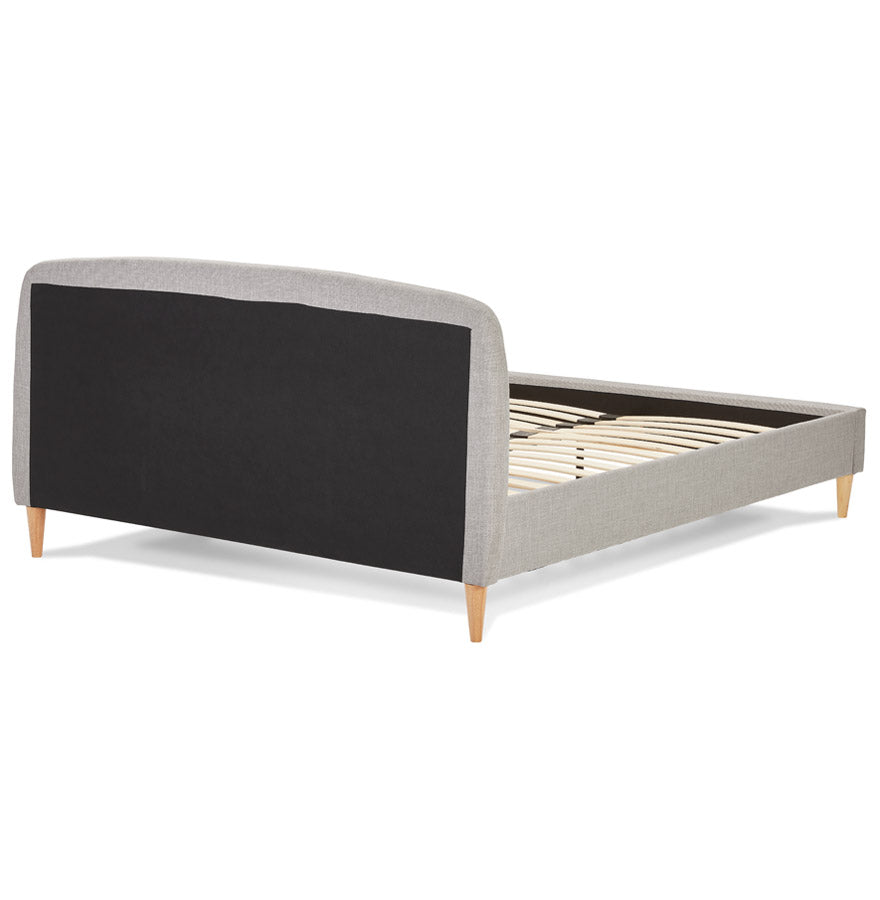 2 persoons bed DROME - lichtgrijs - stof