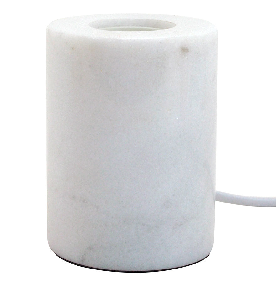 Tafellamp LUCHE - wit - glas