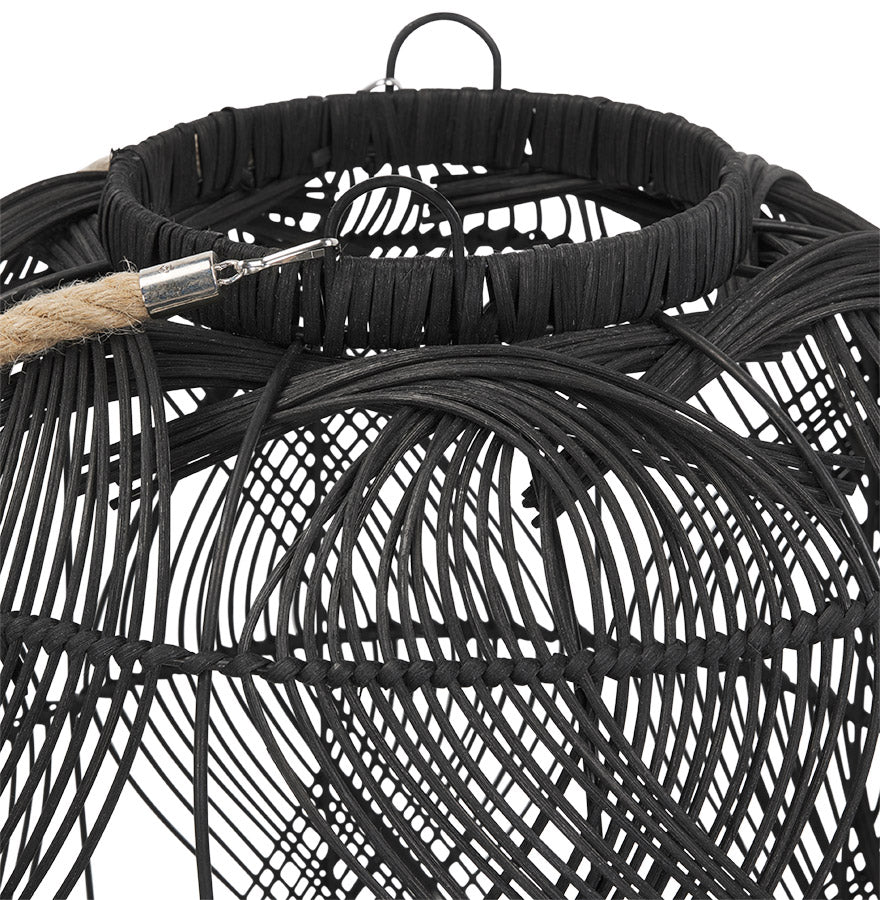 Tafellamp MARZO - zwart - hout