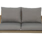 Loungeset HANNA - acaciahout - stof - teak - naturel - grijs