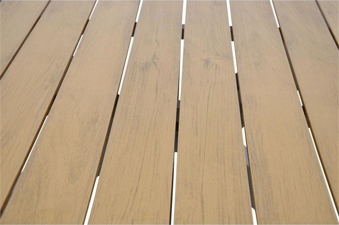 Tuintafel AREZZO - aluminium - polywood