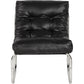 Fauteuil BOUDOIR - zwart - kunstleer
