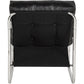 Fauteuil BOUDOIR - zwart - kunstleer