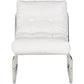 Fauteuil BOUDOIR - wit - kunstleer