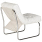 Fauteuil BOUDOIR - wit - kunstleer