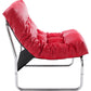 Fauteuil BOUDOIR - rood - kunstleer