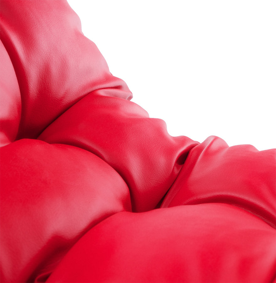 Fauteuil BOUDOIR - rood - kunstleer