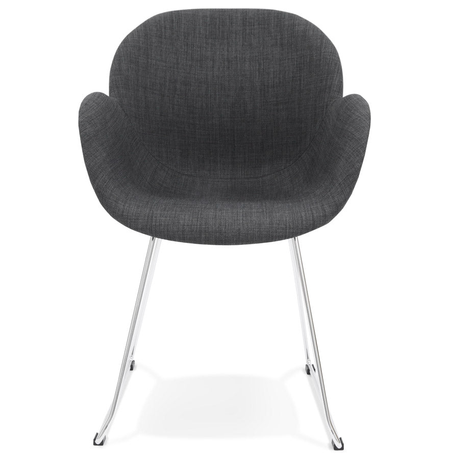 Chair TEXINA - dark gray - fabric