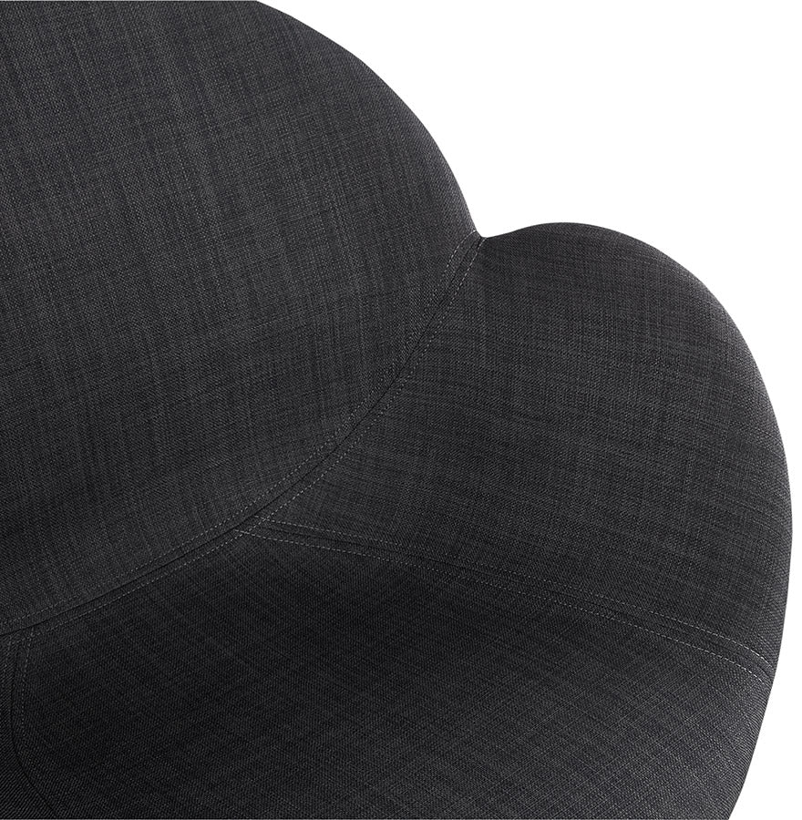 Chair TEXINA - dark gray - fabric