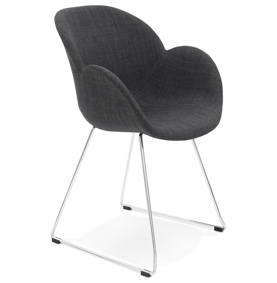 Chair TEXINA - dark gray - fabric