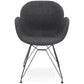 Chair EQUIUM - dark gray - fabric