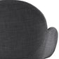 Chair EQUIUM - dark gray - fabric
