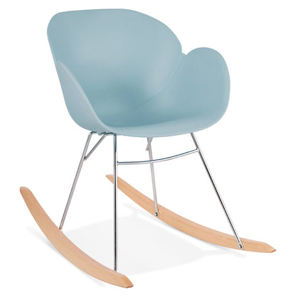 Rocking chair KNEBEL - blue - plastic