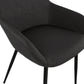 Chair GRA - dark gray - imitation leather