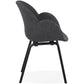 Chair ELEGANS - dark gray - fabric