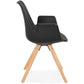 Chair SKANOR - black - plastic