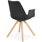 Chair SKANOR - black - plastic