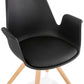 Chair SKANOR - black - plastic