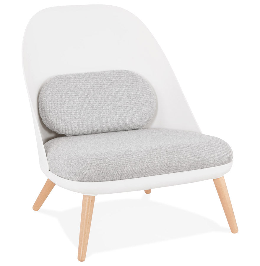 Fauteuil KAJOL - wit - kunststof