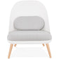 Fauteuil KAJOL - wit - kunststof