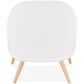 Fauteuil KAJOL - wit - kunststof