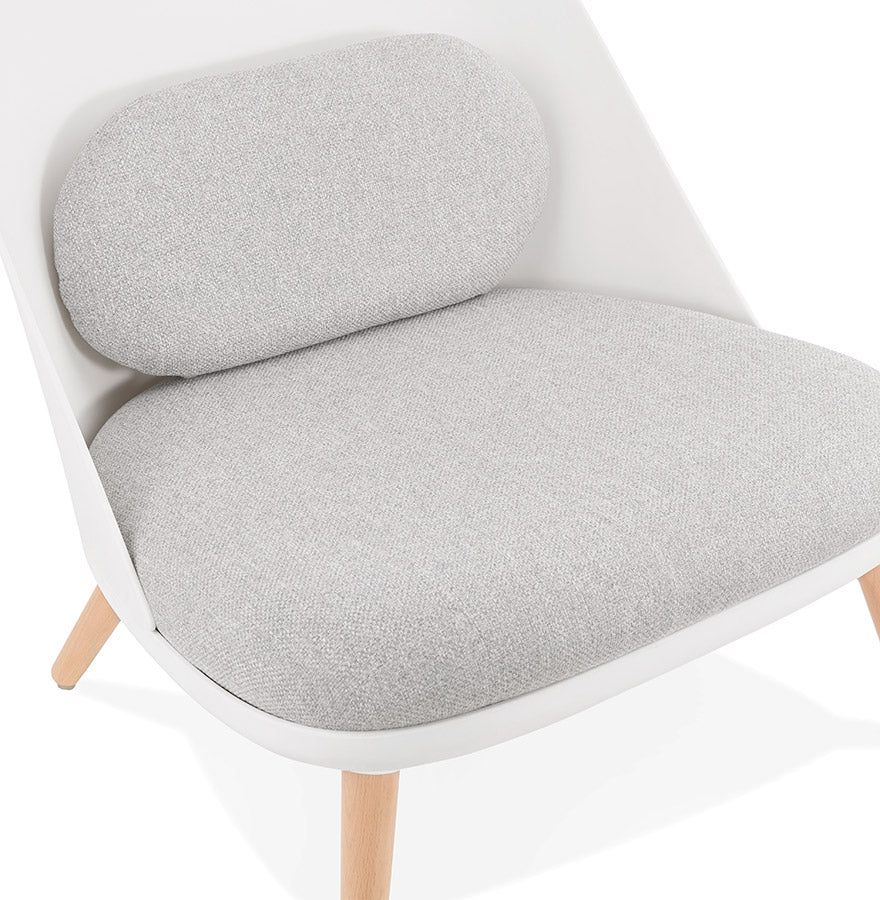 Fauteuil KAJOL - wit - kunststof