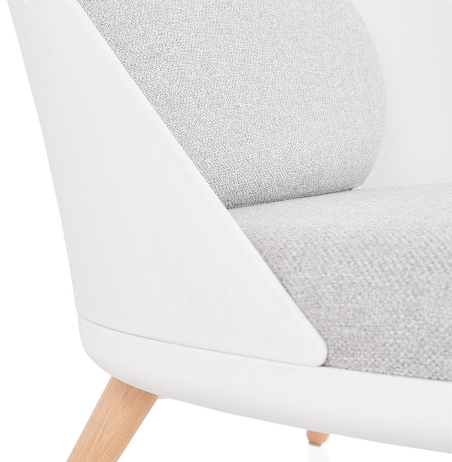 Fauteuil KAJOL - wit - kunststof