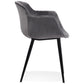 Chair LOREL - gray - fabric