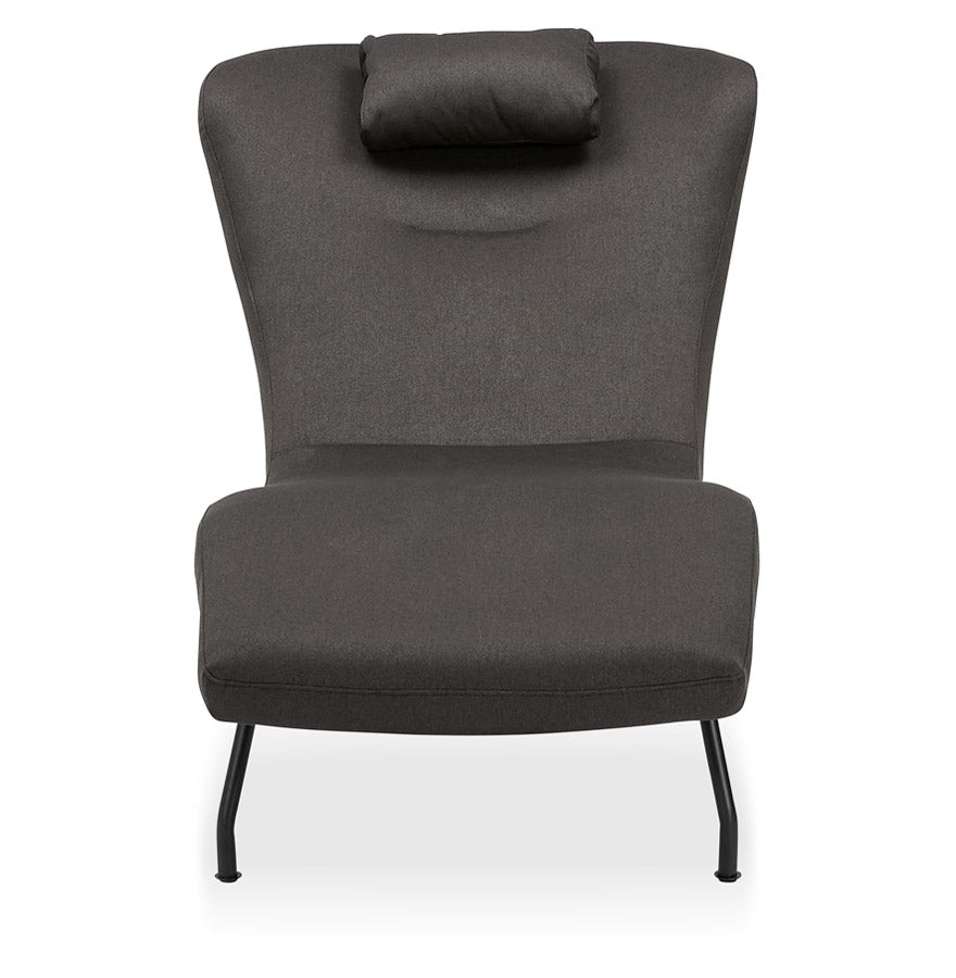 Fauteuil FALL - donkergrijs - stof