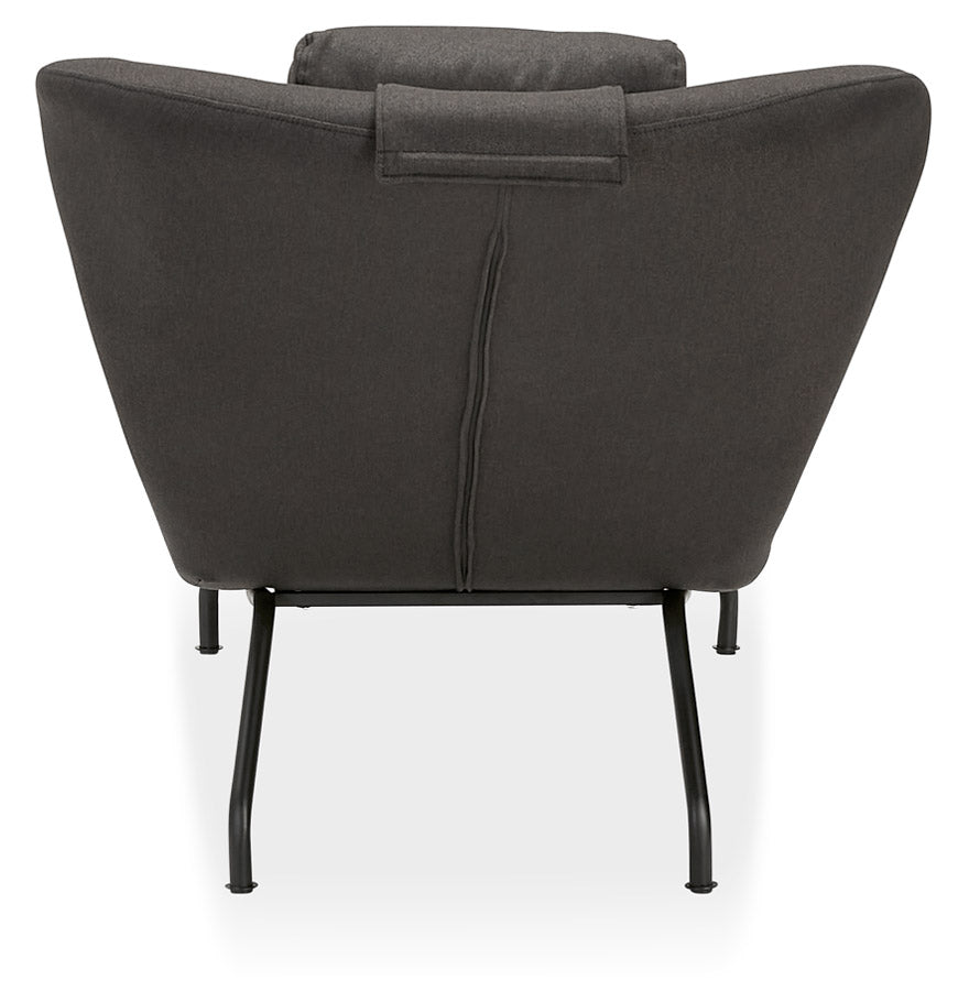 Fauteuil FALL - donkergrijs - stof