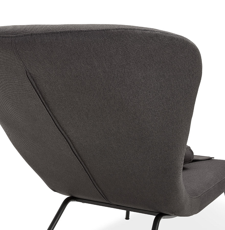 Fauteuil FALL - donkergrijs - stof