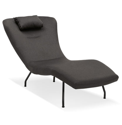 Fauteuil FALL - donkergrijs - stof